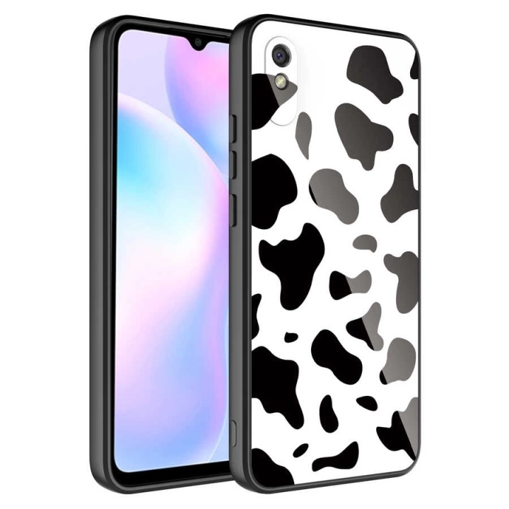 Xiaomi Redmi 9a Kılıf Kamera Korumalı Desenli Sert Silikon Redclick Epoksi Kapak