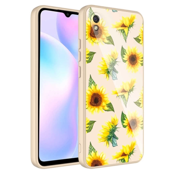 Xiaomi Redmi 9a Kılıf Kamera Korumalı Desenli Sert Silikon Redclick Epoksi Kapak