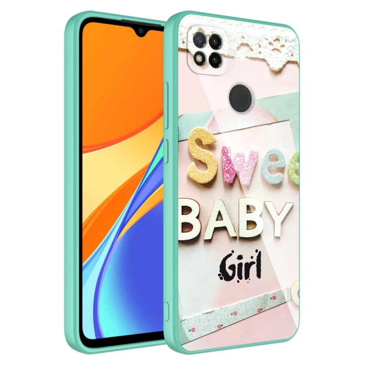 Xiaomi Redmi 9c Kılıf Kamera Korumalı Desenli Sert Silikon Redclick Epoksi Kapak