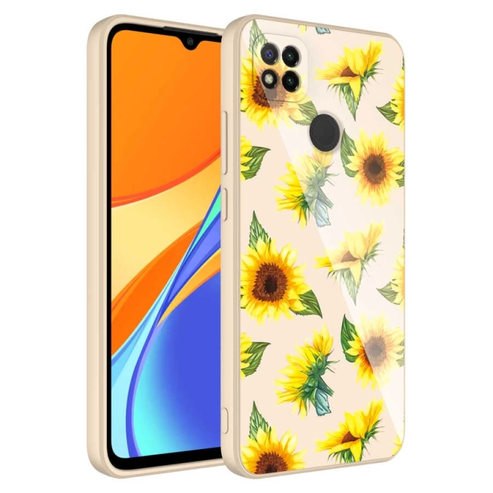 Xiaomi Redmi 9c Kılıf Kamera Korumalı Desenli Sert Silikon Redclick Epoksi Kapak