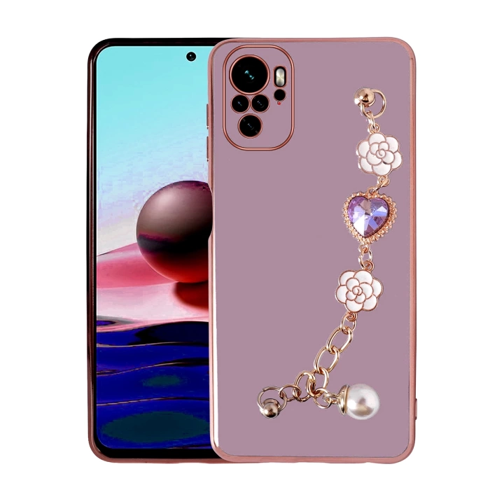 Xiaomi Redmi Note 10 Kılıf El Tutamaçlı Kamera Korumalı Redclick Taka Silikon Kapak
