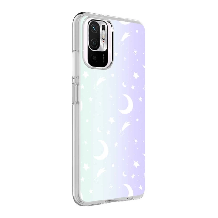 Xiaomi Redmi Note 10 Kılıf Redclick M-blue Desenli Kapak