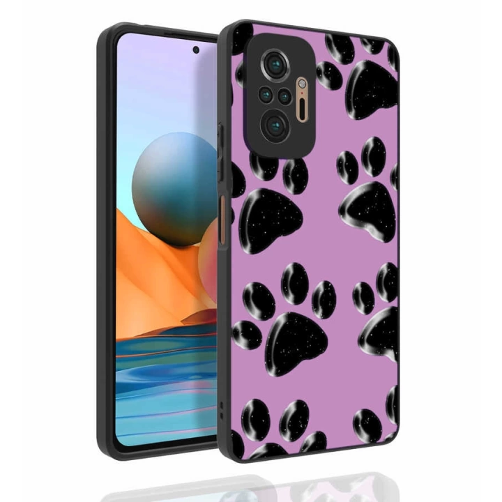 Xiaomi Redmi Note 10 Pro Kılıf Desenli Kamera Korumalı Parlak Redclick Nora Kapak