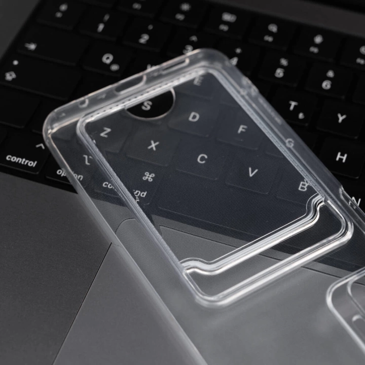 Xiaomi Redmi Note 10 Pro Kılıf Kartlıklı Şeffaf Redclick Setra Clear Silikon Kapak