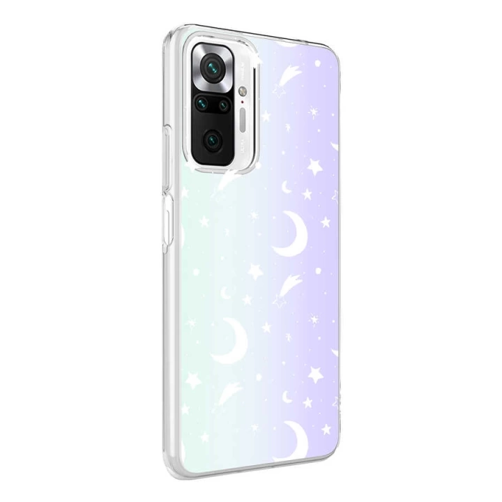 Xiaomi Redmi Note 10 Pro Kılıf Redclick M-blue Desenli Kapak