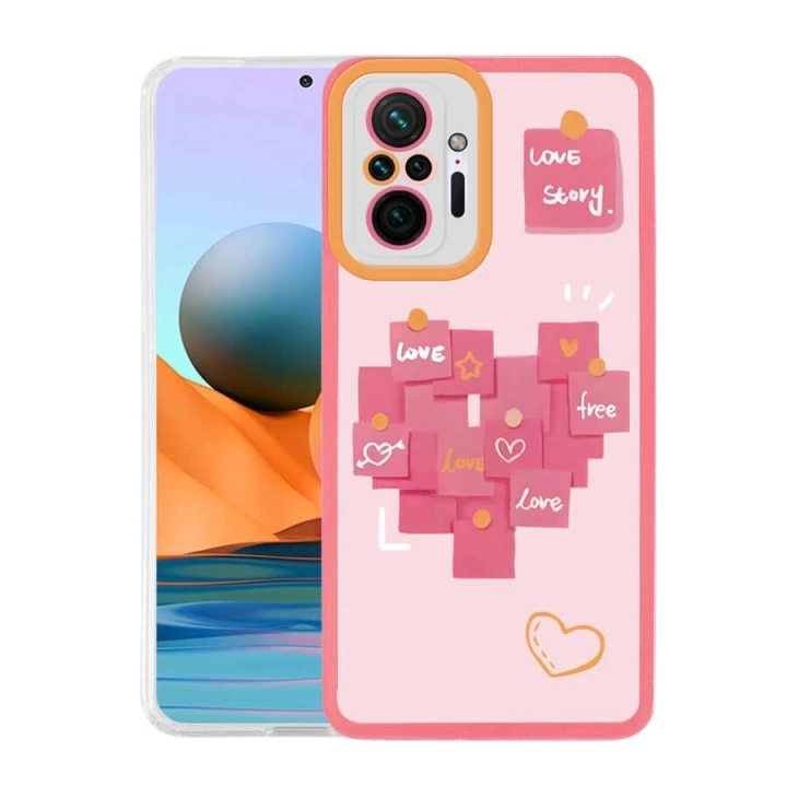 Xiaomi Redmi Note 10 Pro Kılıf Redclick M-fit Desenli Kapak