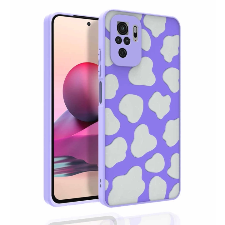 Xiaomi Redmi Note 10s Kılıf Desenli Kamera Korumalı Parlak Redclick Nora Kapak
