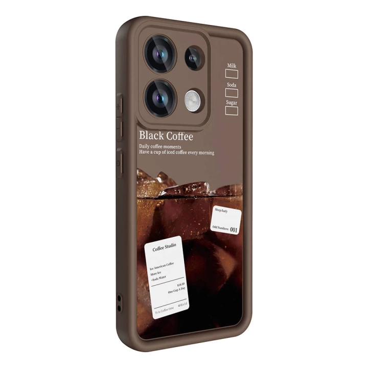 Xiaomi Redmi Note 13 4G Kılıf Kamera Korumalı Baskılı Arka Yüzey Redclick Klas Kapak