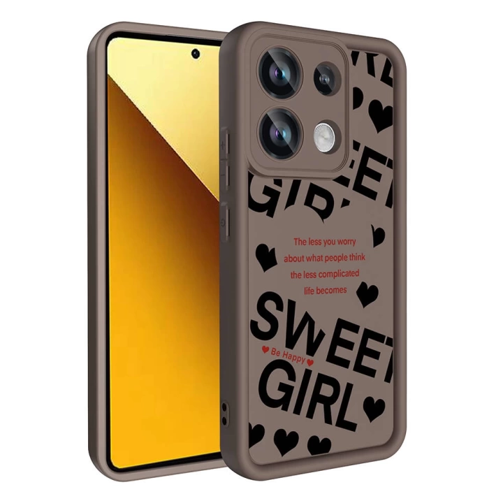 Xiaomi Redmi Note 13 4G Kılıf Kamera Korumalı Baskılı Arka Yüzey Redclick Klas Kapak