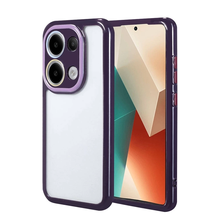 Xiaomi Redmi Note 13 4G Kılıf Kamera Korumalı Renkli Kenar ve Çerçeve Tasarımlı Redclick Vitamin Kapak