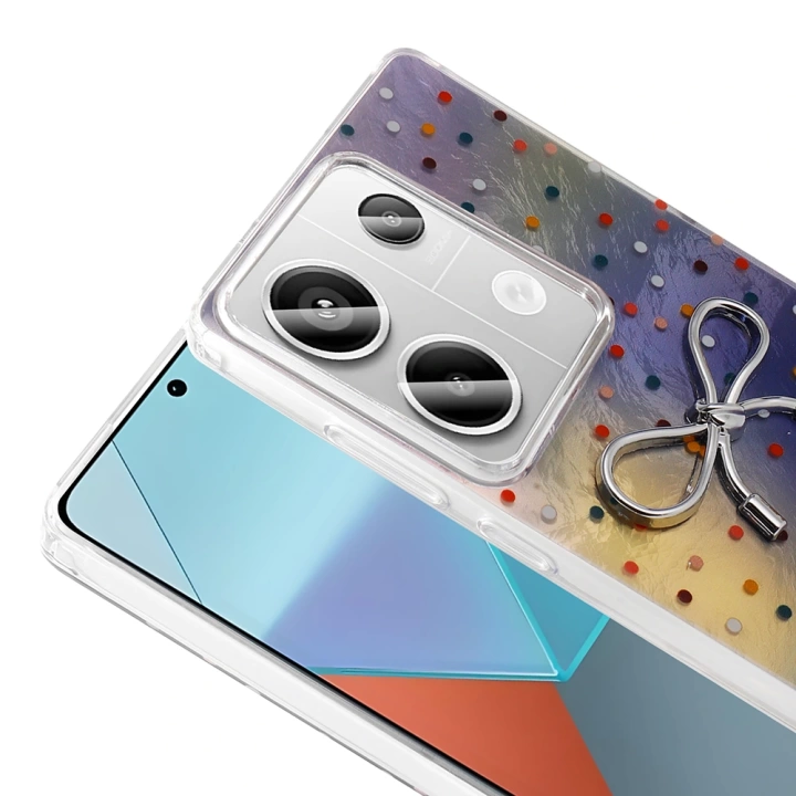 Xiaomi Redmi Note 13 Pro 4G Kılıf Kamera Korumalı Figürlü Redclick Ponti Silikon Kapak