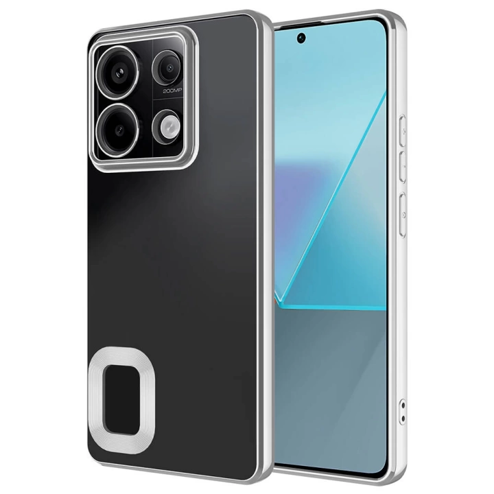 Xiaomi Redmi Note 13 Pro 5G Kılıf Kamera Korumalı Logo Gösteren Redclick Omega Kapak