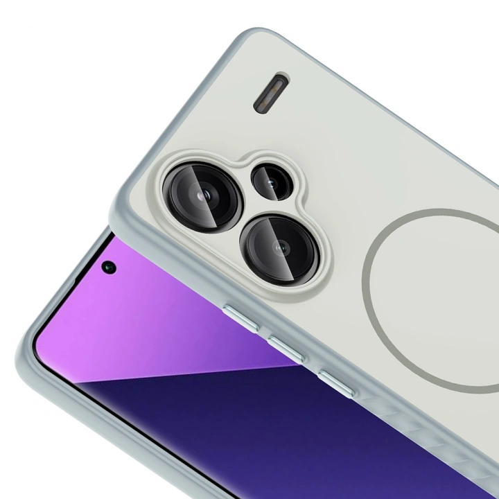Xiaomi Redmi Note 13 Pro Plus 5G Kılıf M-safe Şarj Özellikli Redclick Tea Kapak