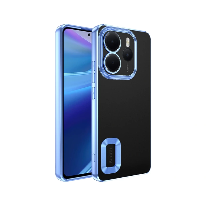 Xiaomi Redmi Note 14 4G Kılıf Kamera Korumalı Logo Gösteren Redclick Omega Kapak