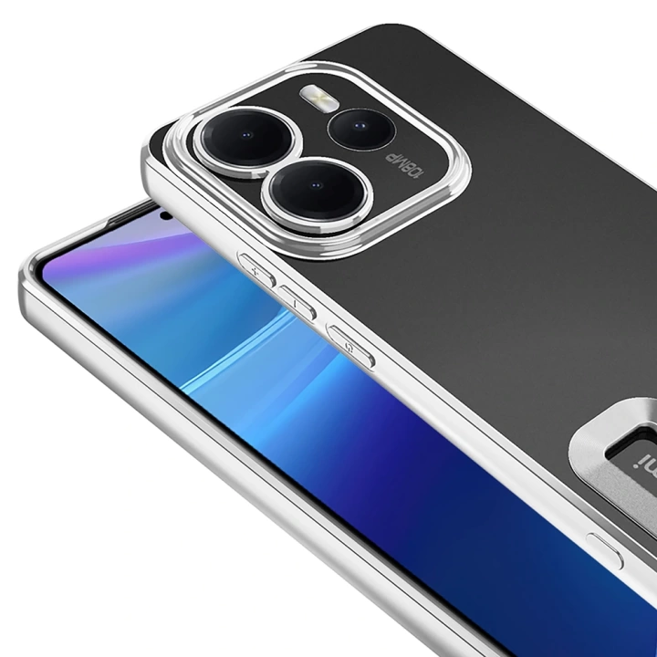 Xiaomi Redmi Note 14 4G Kılıf Kamera Korumalı Logo Gösteren Redclick Omega Kapak