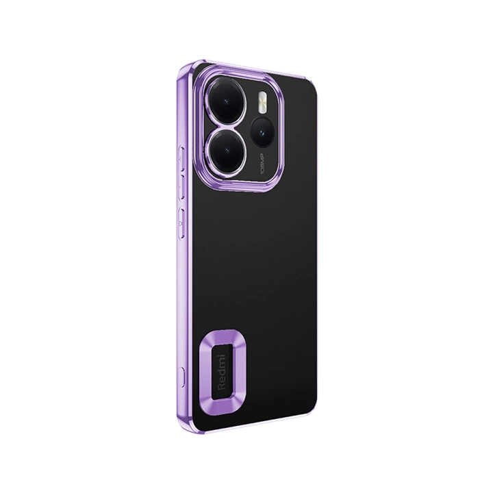 Xiaomi Redmi Note 14 4G Kılıf Kamera Korumalı Logo Gösteren Redclick Omega Kapak