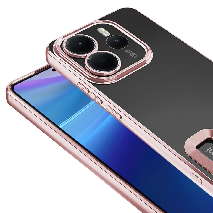 Xiaomi Redmi Note 14 4G Kılıf Kamera Korumalı Logo Gösteren Redclick Omega Kapak