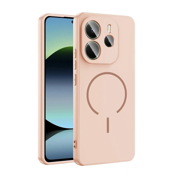 Xiaomi Redmi Note 14 4G Kılıf M-safe Şarj Özellikli Redclick Meta Kapak