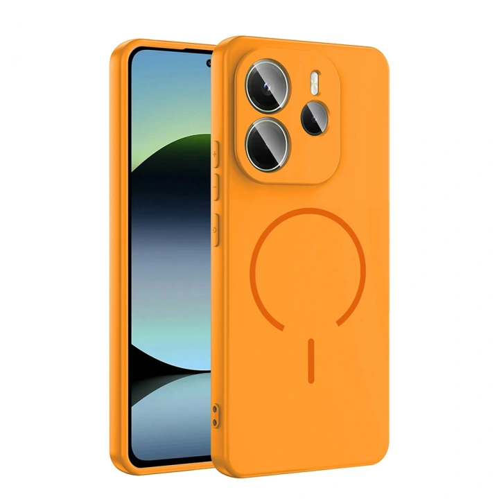 Xiaomi Redmi Note 14 4G Kılıf M-safe Şarj Özellikli Redclick Meta Kapak