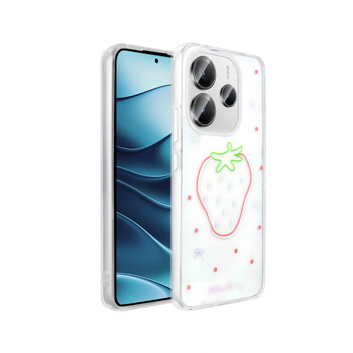 Xiaomi Redmi Note 14 4G Kılıf Şeffaf Figürlü Redclick Folk Sert Kapak