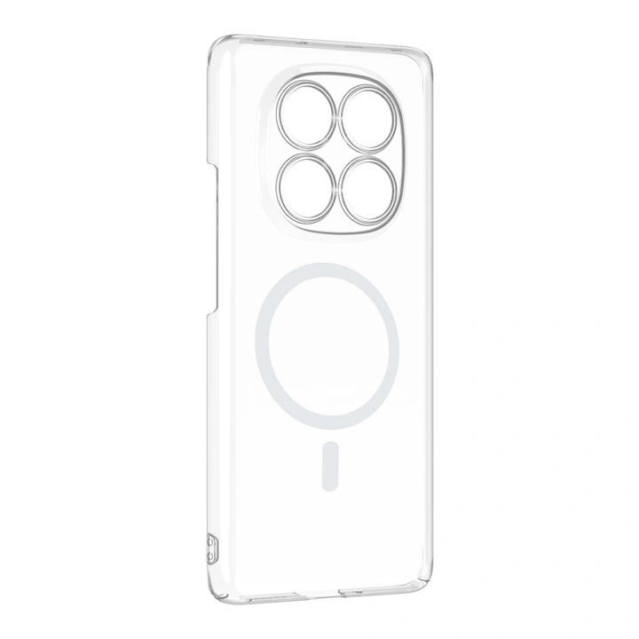 Xiaomi Redmi Note 14 Pro 4G Kamera Korumalı M-Safe Şarj Özellikli Şeffaf Redclick London Silikon Kapak