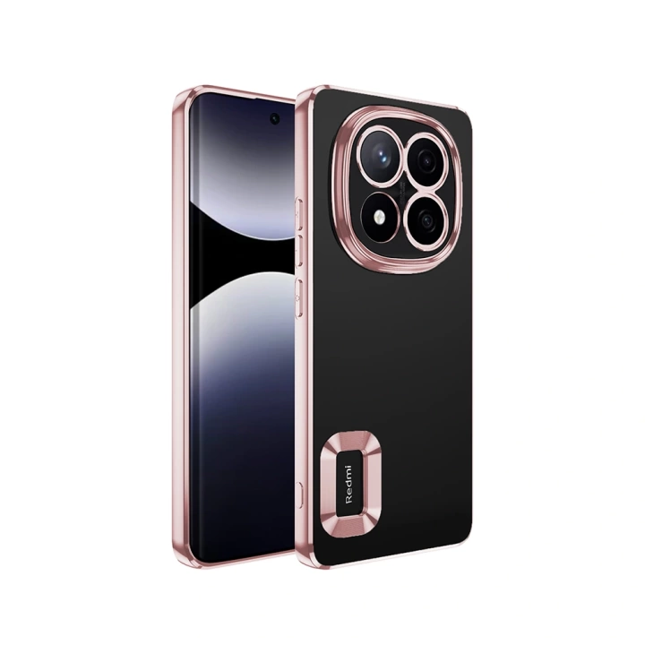 Xiaomi Redmi Note 14 Pro 4G Kılıf Kamera Korumalı Logo Gösteren Redclick Omega Kapak