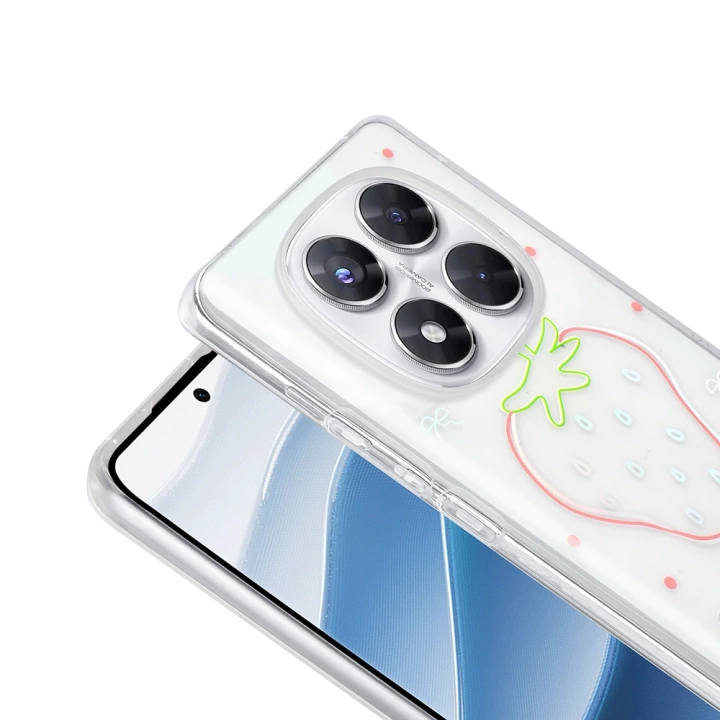 Xiaomi Redmi Note 14 Pro 4G Kılıf Şeffaf Figürlü Redclick Folk Sert Kapak