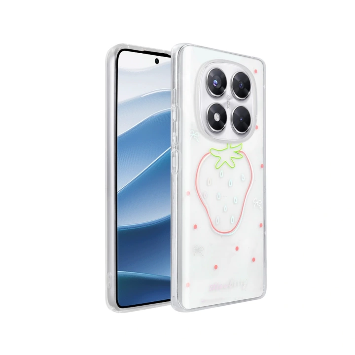 Xiaomi Redmi Note 14 Pro 4G Kılıf Şeffaf Figürlü Redclick Folk Sert Kapak