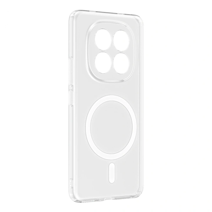 Xiaomi Redmi Note 15 Pro Kamera Korumalı M-Safe Şarj Özellikli Şeffaf Redclick London Sert PC Kapak