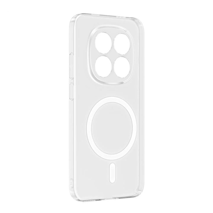 Xiaomi Redmi Note 15 Pro Plus Kamera Korumalı M-Safe Şarj Özellikli Şeffaf Redclick London Sert PC Kapak