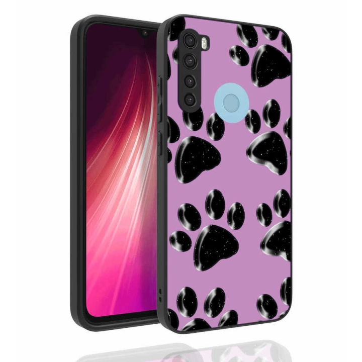Xiaomi Redmi Note 8 Kılıf Desenli Kamera Korumalı Parlak Redclick Nora Kapak