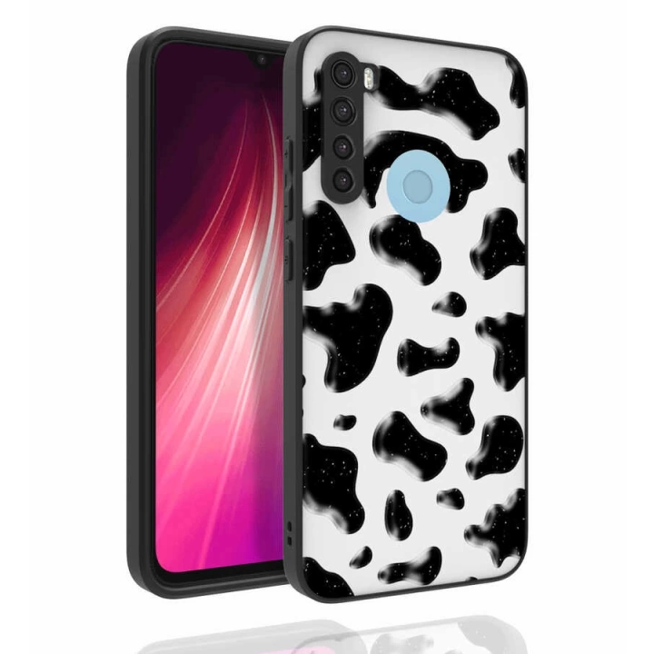 Xiaomi Redmi Note 8 Kılıf Desenli Kamera Korumalı Parlak Redclick Nora Kapak