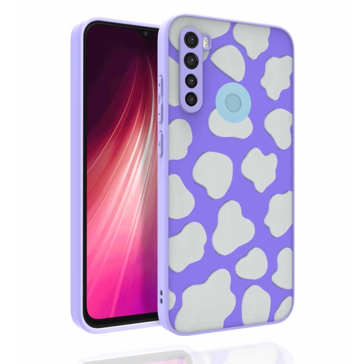 Xiaomi Redmi Note 8 Kılıf Desenli Kamera Korumalı Parlak Redclick Nora Kapak
