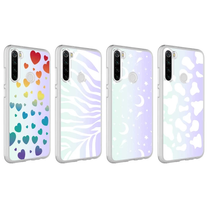 Xiaomi Redmi Note 8 Kılıf Redclick M-blue Desenli Kapak