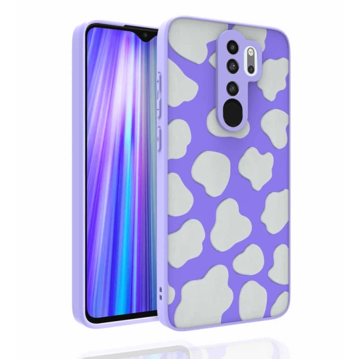 Xiaomi Redmi Note 8 Pro Kılıf Desenli Kamera Korumalı Parlak Redclick Nora Kapak