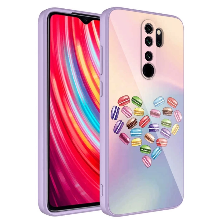 Xiaomi Redmi Note 8 Pro Kılıf Kamera Korumalı Desenli Sert Silikon Redclick Epoksi Kapak