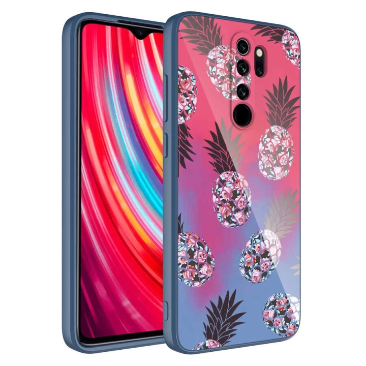 Xiaomi Redmi Note 8 Pro Kılıf Kamera Korumalı Desenli Sert Silikon Redclick Epoksi Kapak