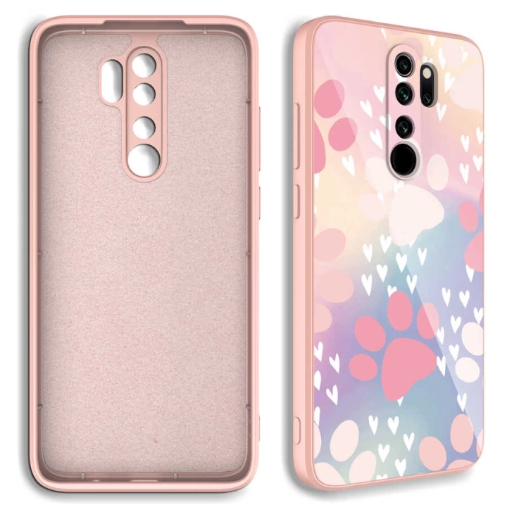 Xiaomi Redmi Note 8 Pro Kılıf Kamera Korumalı Desenli Sert Silikon Redclick Epoksi Kapak