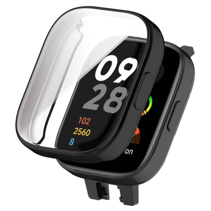 Xiaomi Redmi Watch 3 360 Derece Korumalı Kasa ve Ekran Koruyucu Redclick Watch Gard 30