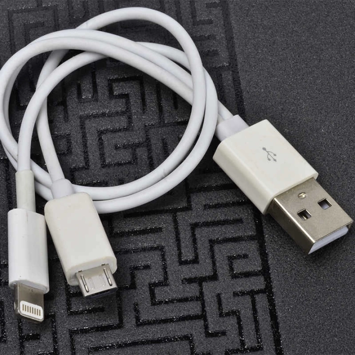 Redclick Çiftli Lightning-micro Kısa Usb Kablo