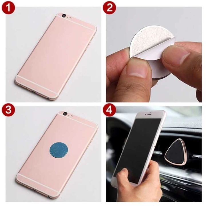 Redclick Magnetic Air Vent Araç Telefon Tutucu Turuncu Vakumlu