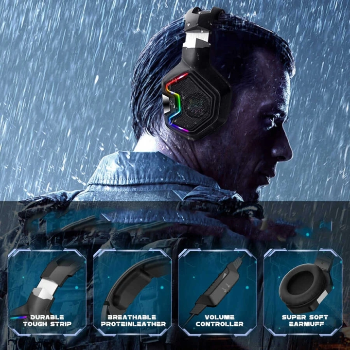 Redclick Onikuma K10 Pro Rgb Oyuncu Kulaklığı 3.5mm
