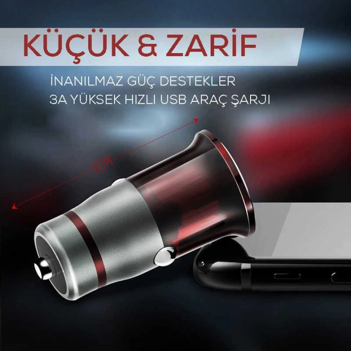 Redclick Zr-c304Q Micro Araç Şarj Seti