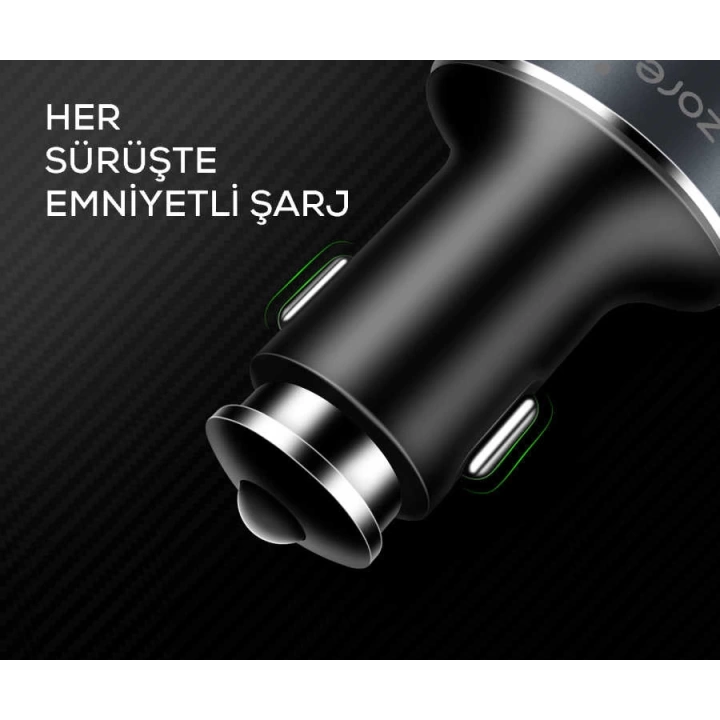 Redclick Zr-c502 2+2 Araç Şarj Seti