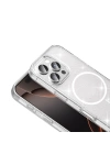 ​Apple iPhone 16 Pro Max Kılıf M-safe Şarj Özellikli Parlayan Simli Saydam Renkli Redclick Maris Kapak