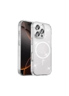 ​Apple iPhone 16 Pro Max Kılıf M-safe Şarj Özellikli Parlayan Simli Saydam Renkli Redclick Maris Kapak