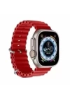 Apple Watch 10 Serisi 46mm Redclick Krd-75 Terletmez Dalgalı Tasarım Silikon Kordon