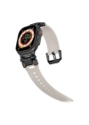 Watch 7 45mm Redclick KRD-101 Titanyum Metal Başlıklı Silikon Kordon