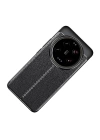 Xiaomi Mi 14 Ultra Kılıf Redclick Deri Görünüm Silikon Kapak