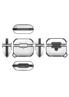 Apple Airpods 3. Nesil Redclick Airbag 16 Silikon 1-1 Su Geçirmez Kılıf